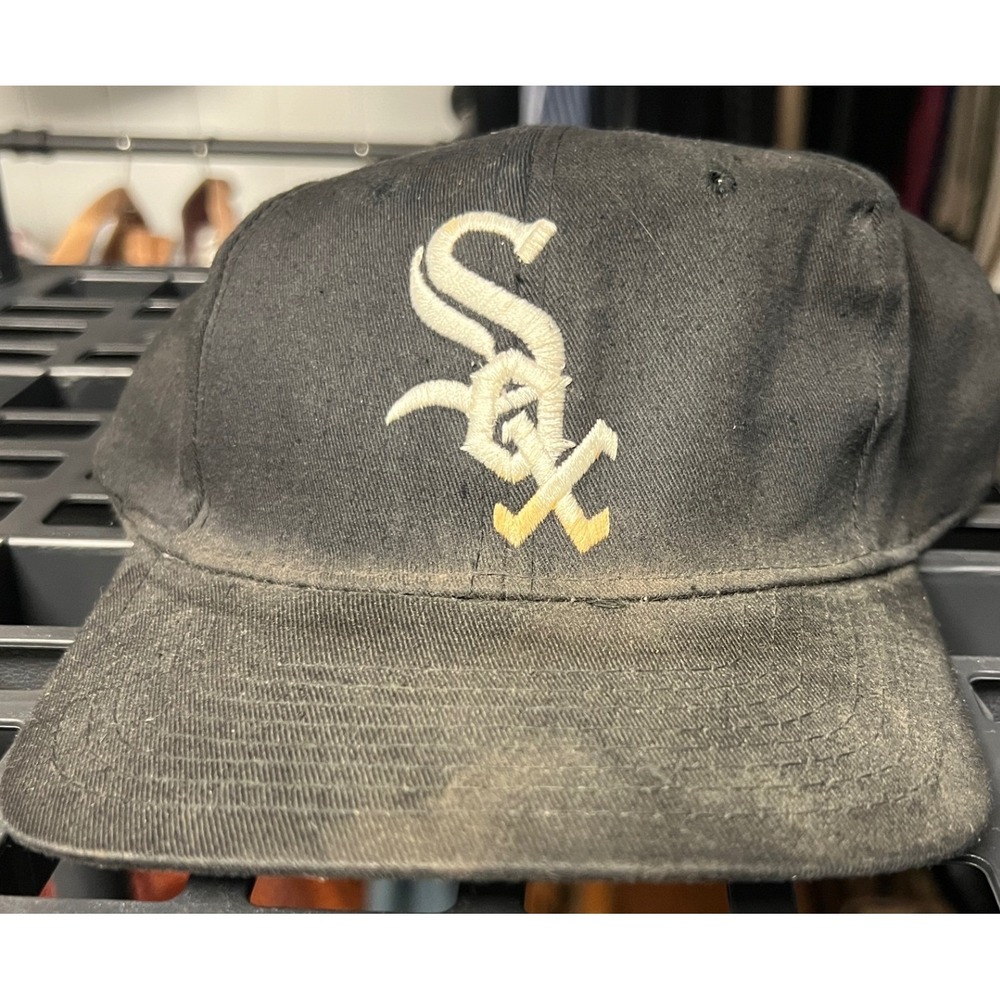 Vintage Chicago White Sox MLB Snapback Hat Black Broken Closure Project